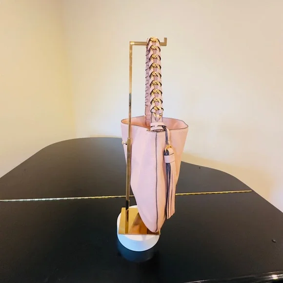 NWT Luxury Authentic Minimalist RARE Tory Burch Brooke Pebbled Leather Hobo Bag - Picture 12 of 17